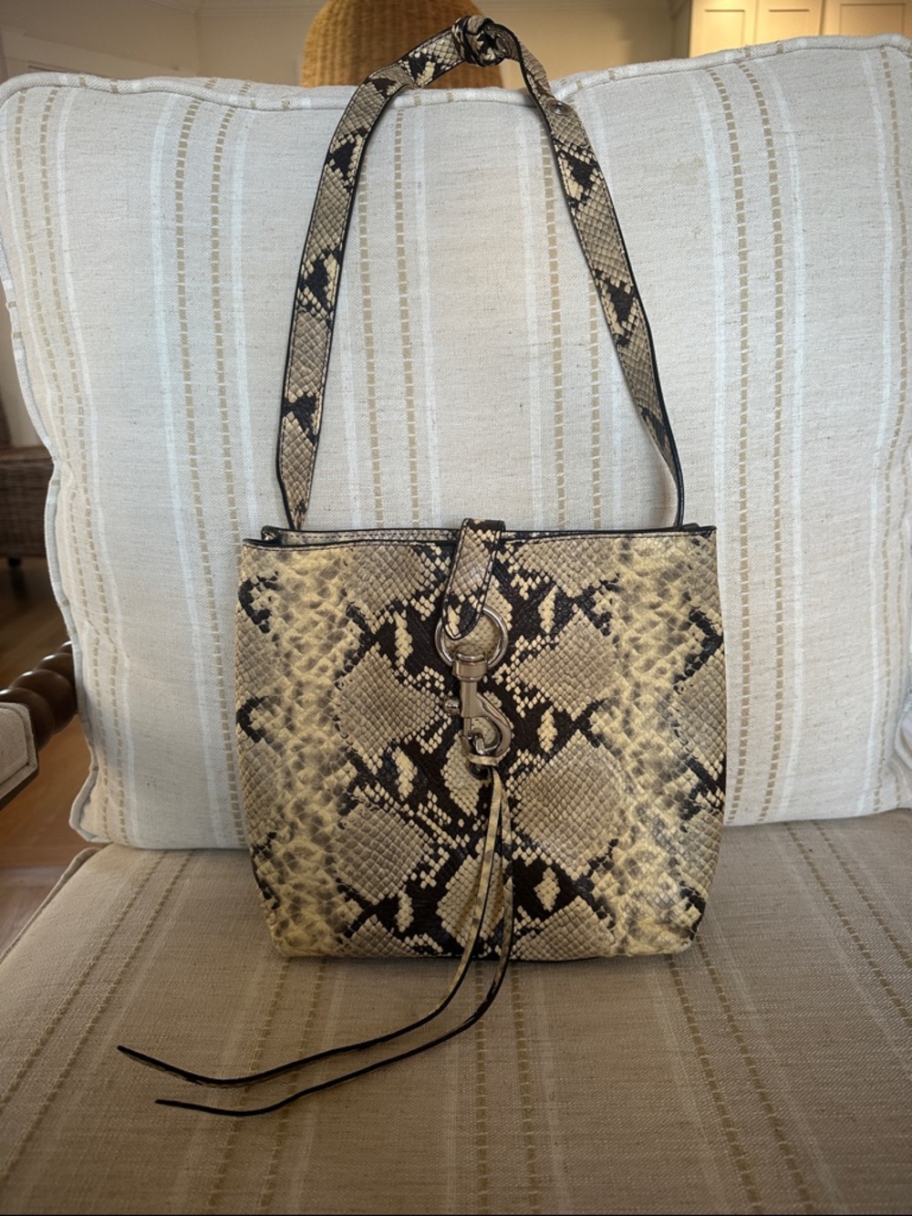 Rebecca Minkoff Snake-Print Shoulder Bag